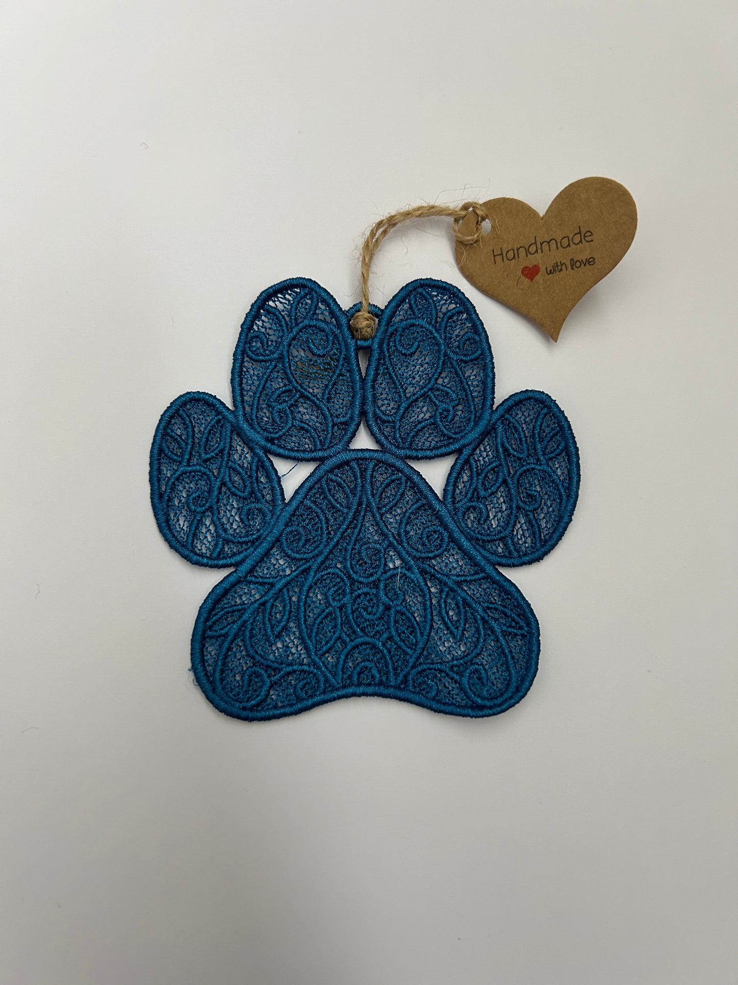 Embroidered Paw Bauble