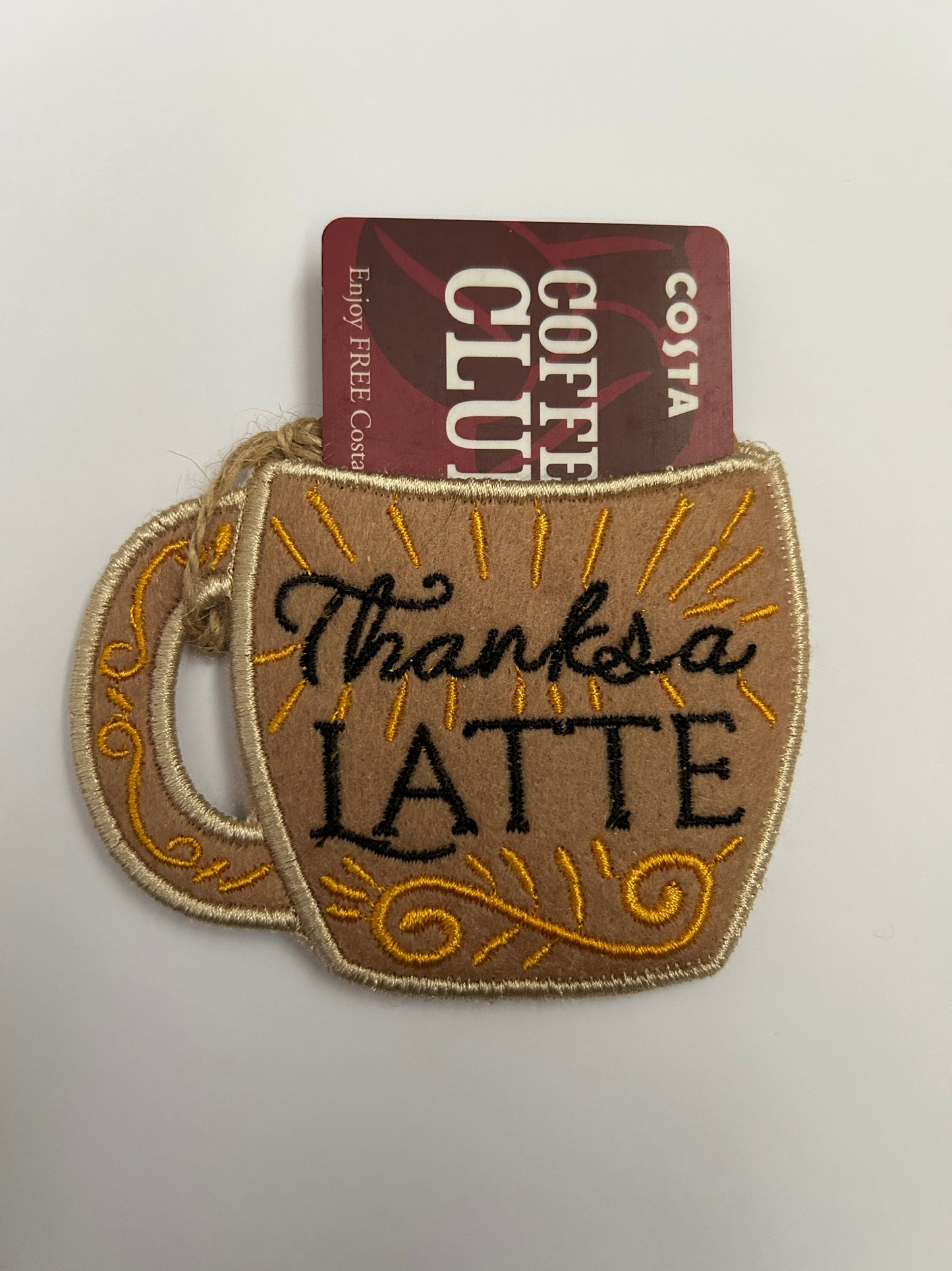 Coffee Cup Gift Card Holder