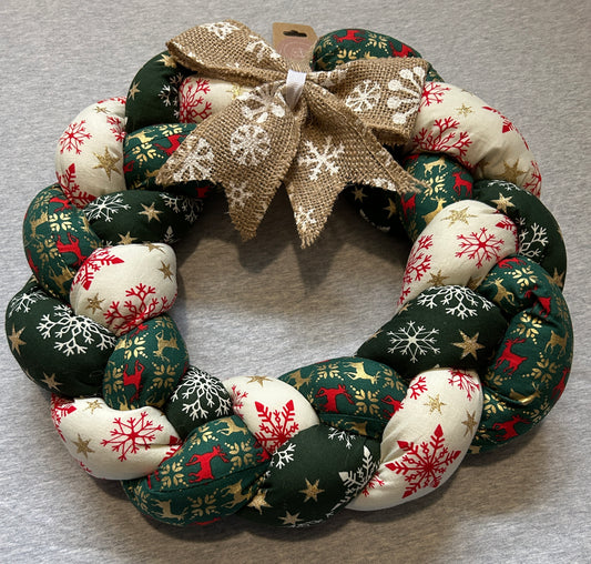 Stuffed Wreath Christmas Decoration