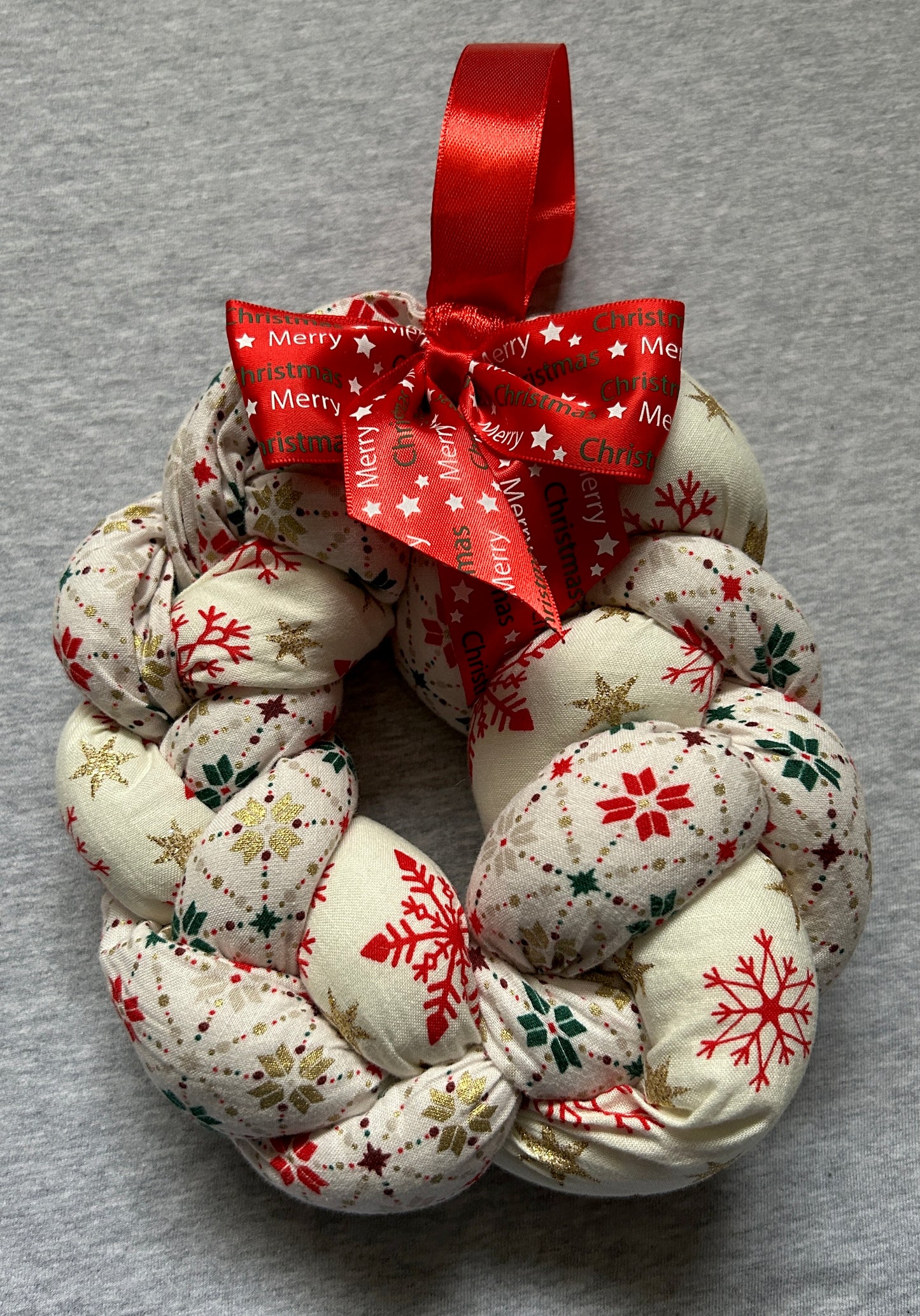 Stuffed Wreath Christmas Decoration