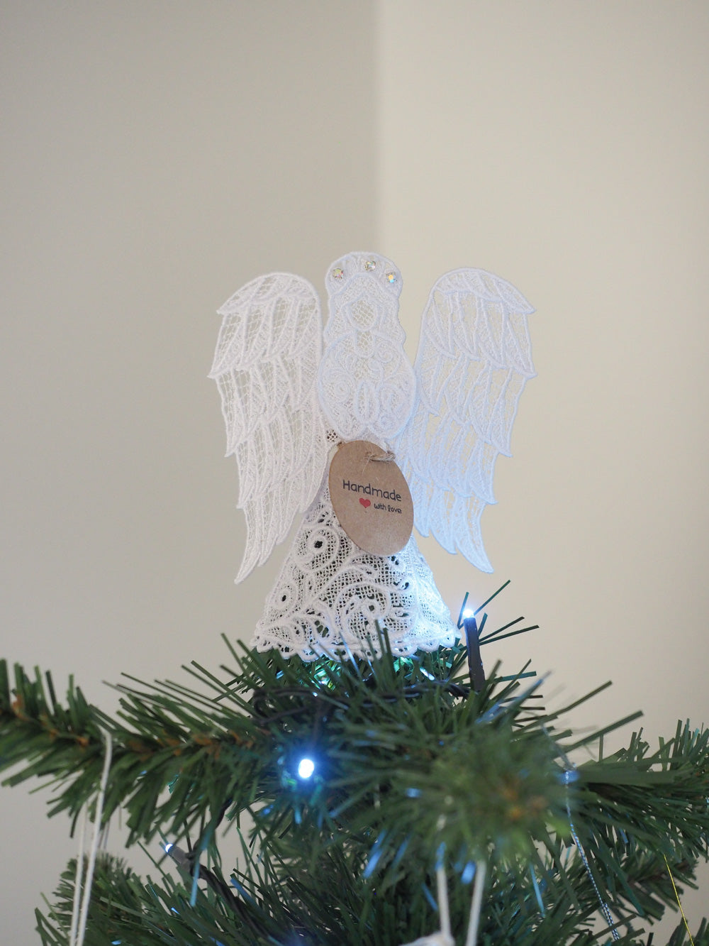 Lace Victorian Angel Christmas Tree Decoration